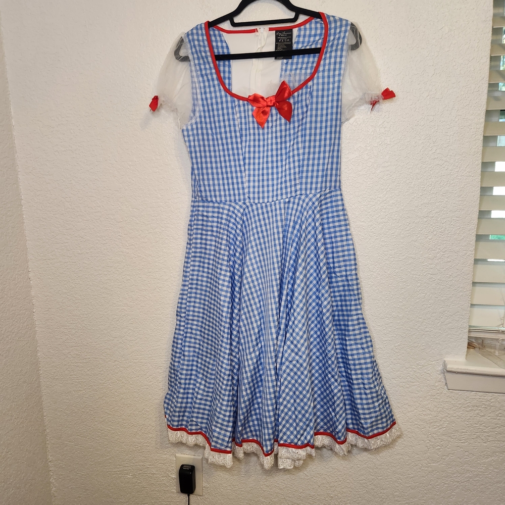 Leg Avenue DOROTHY Wizard of Oz Blue Dress Red Costumes size L
